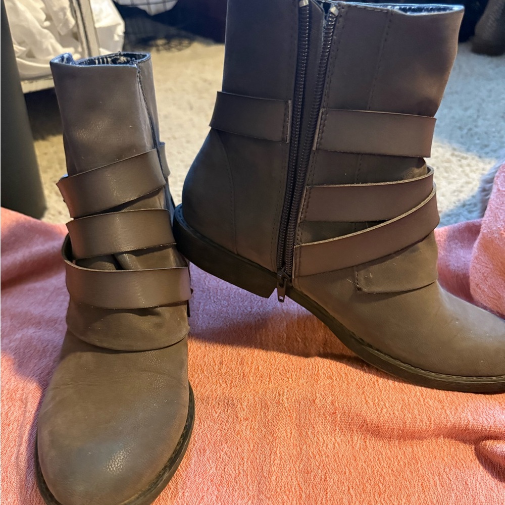 Blowfish Dark Brown Ankle Booties